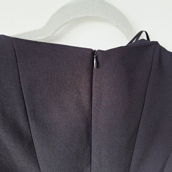 ZARA Godet Mini Dress ZW Collection - Black - Picture 6 of 10